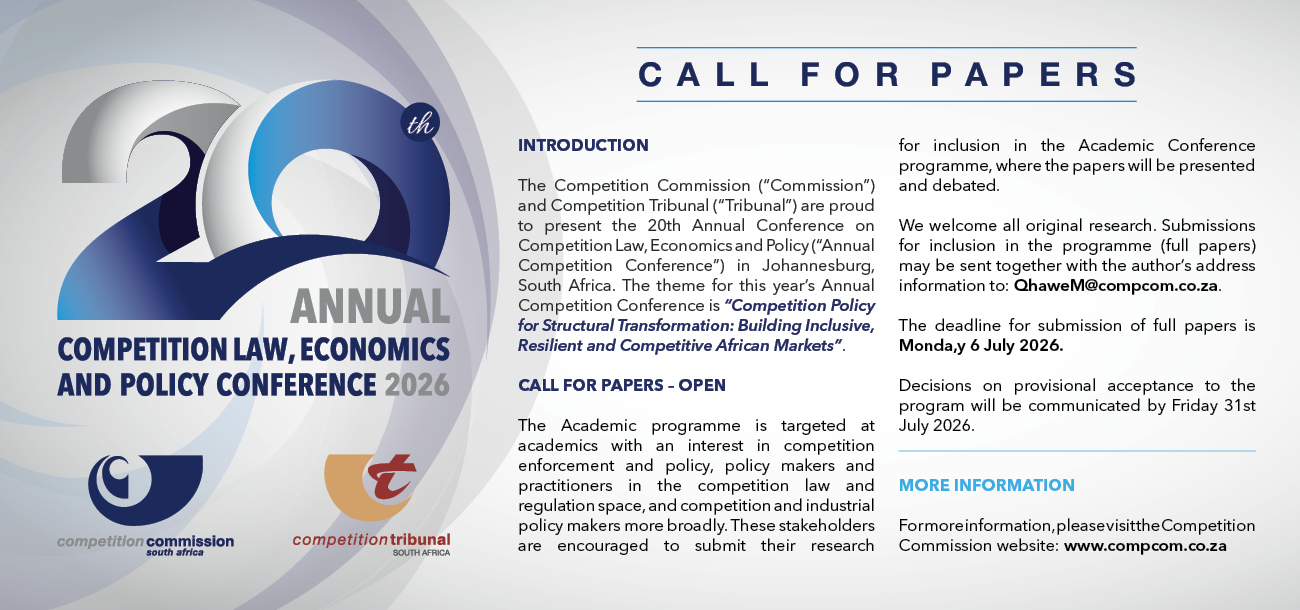 Competition General Statement The Competition Commission – a competitive, dynamic, deconcentrated and ...